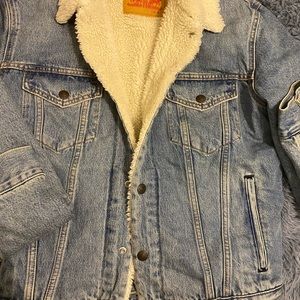 New denim jacket does not have tags but never worn.